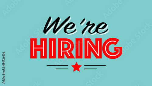 We are hiring