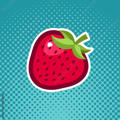 Strawberry fruit icon design