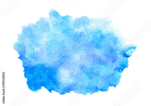 blue watercolor.