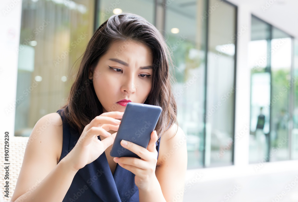 portrait business asian woman selfy with mobile portrait business asian woman selfy with mobile