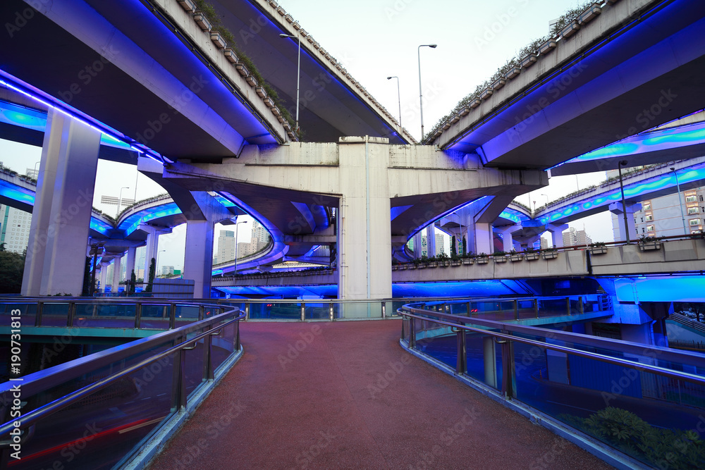custom made wallpaper toronto digitalCity road overpass viaduct bridge of night scene