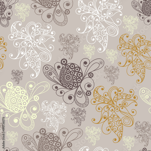 Graphic illustration with seamless pattern 16