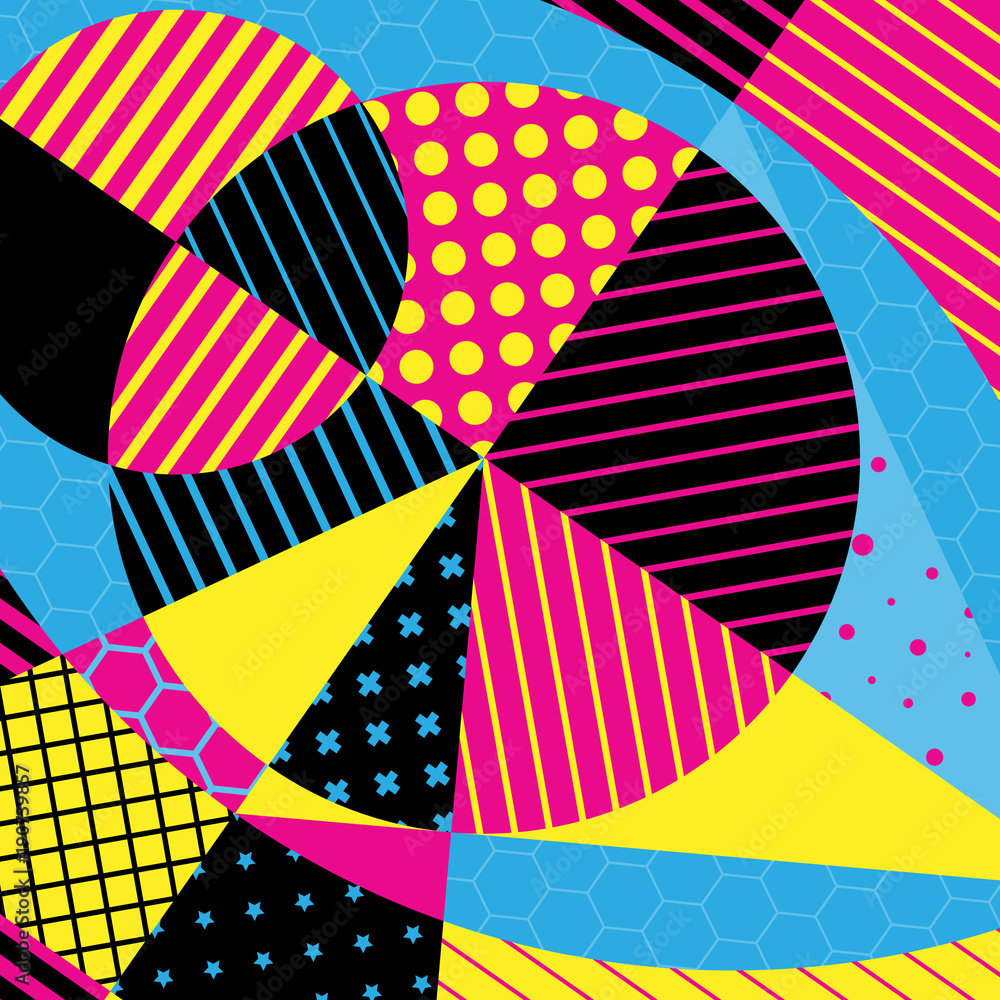 Obraz premium Abstract colorful geometric design. Vector illustration. Can be used for advertising, marketing, presentation.