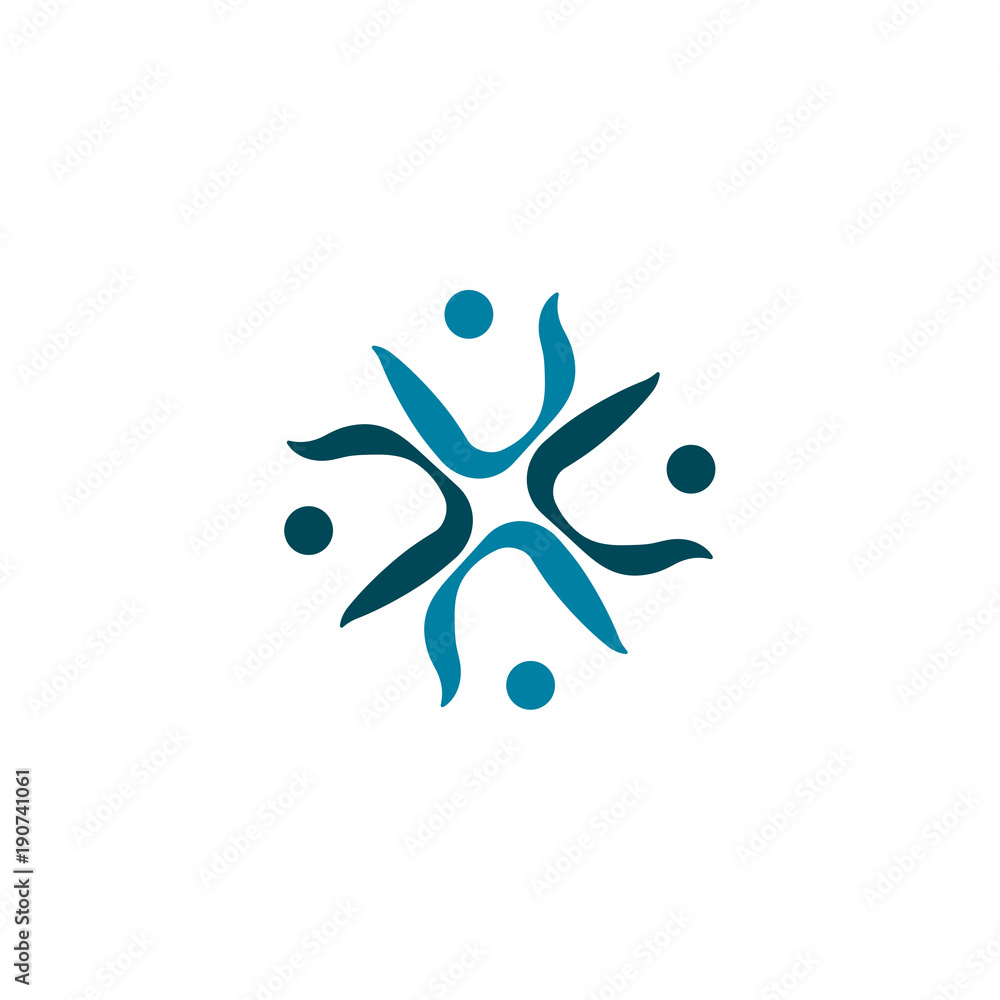 Global community,teamwork or social network people icon, logo Global community,teamwork or social network people icon, logo