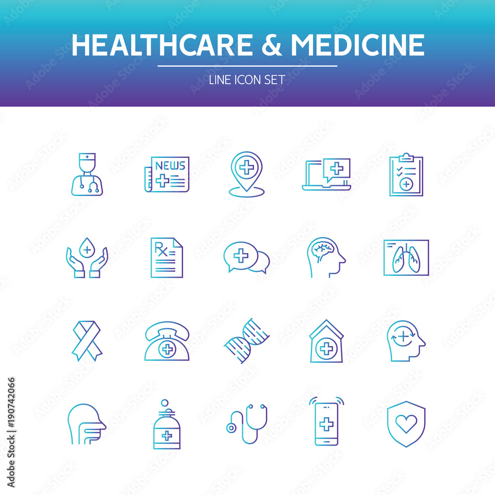 Healthcare Medicine Line Icon Healthcare Medicine Line Icon