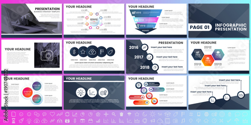 Modern Elements of infographics for presentations templates for banner