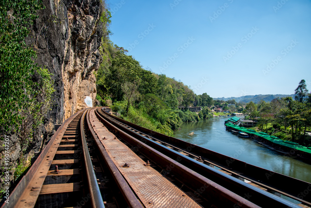 Death railway historical in Kanchanaburi Thailand