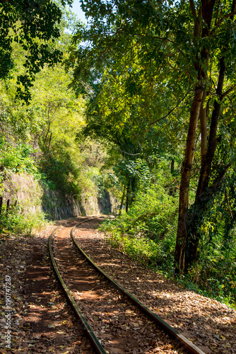 Death railway historical in Kanchanaburi Thailand