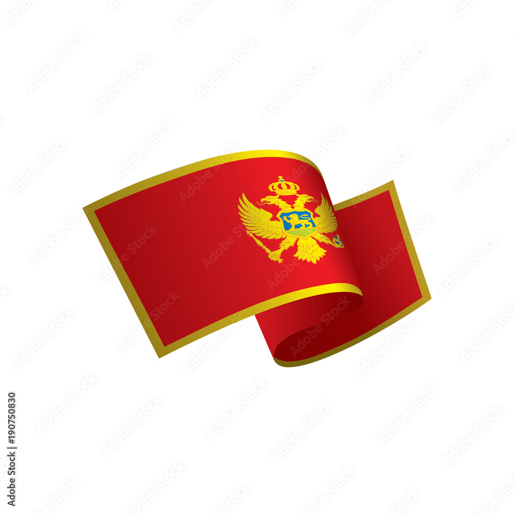 montenegro flag, vector illustration montenegro flag, vector illustration