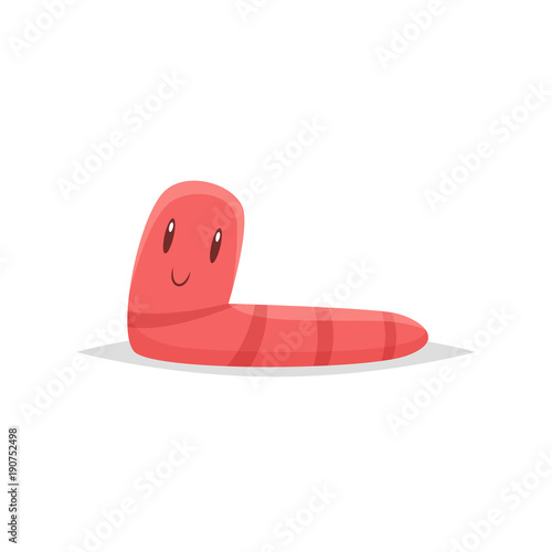 Cute worm vector