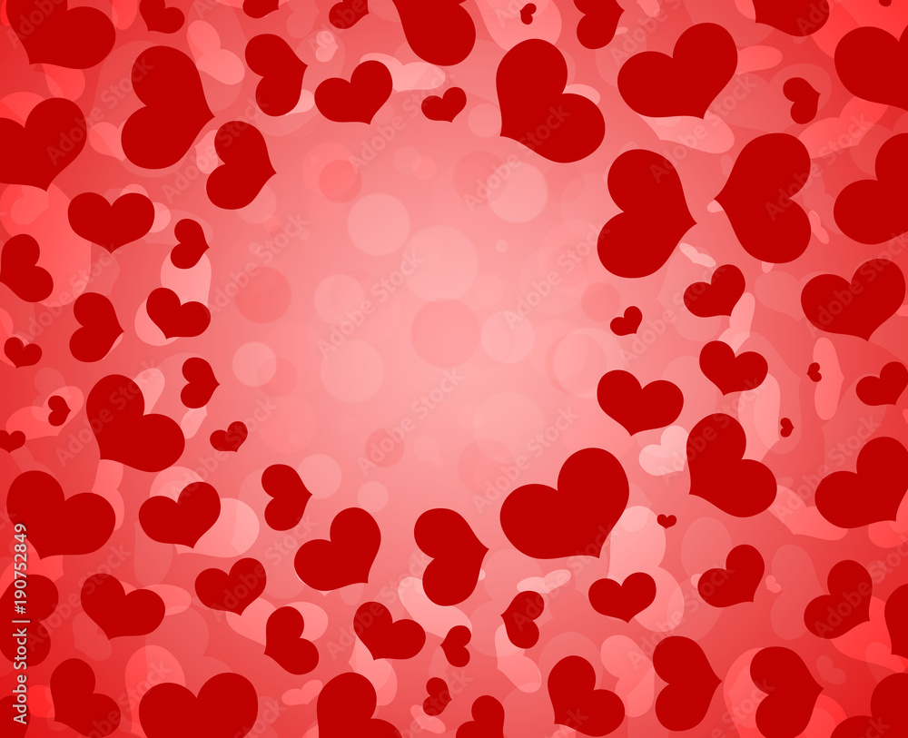 Heart vortex background with bokeh. Heart vortex background with bokeh.
