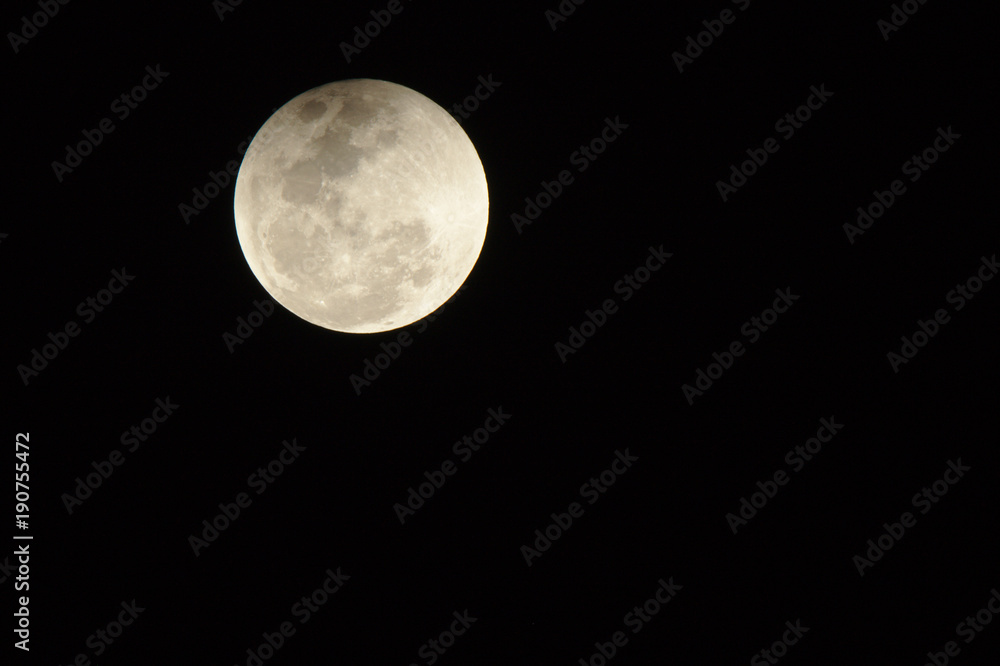 Full supermoon in Bangalore on January 31st 2018 - Top left Full supermoon in Bangalore on January 31st 2018 - Top left
