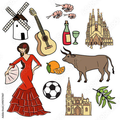 Symbols and sign of Spain