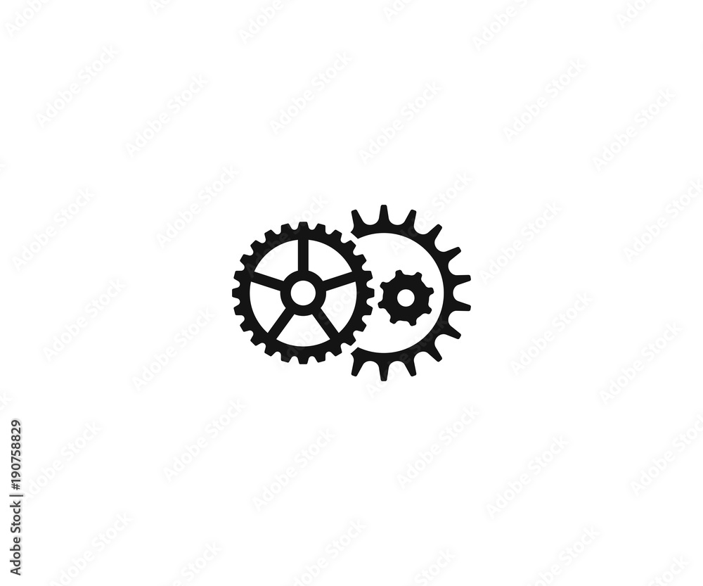 Cogwheel mechanism logo template. Engineering vector design. Gear wheel illustration Cogwheel mechanism logo template. Engineering vector design. Gear wheel illustration