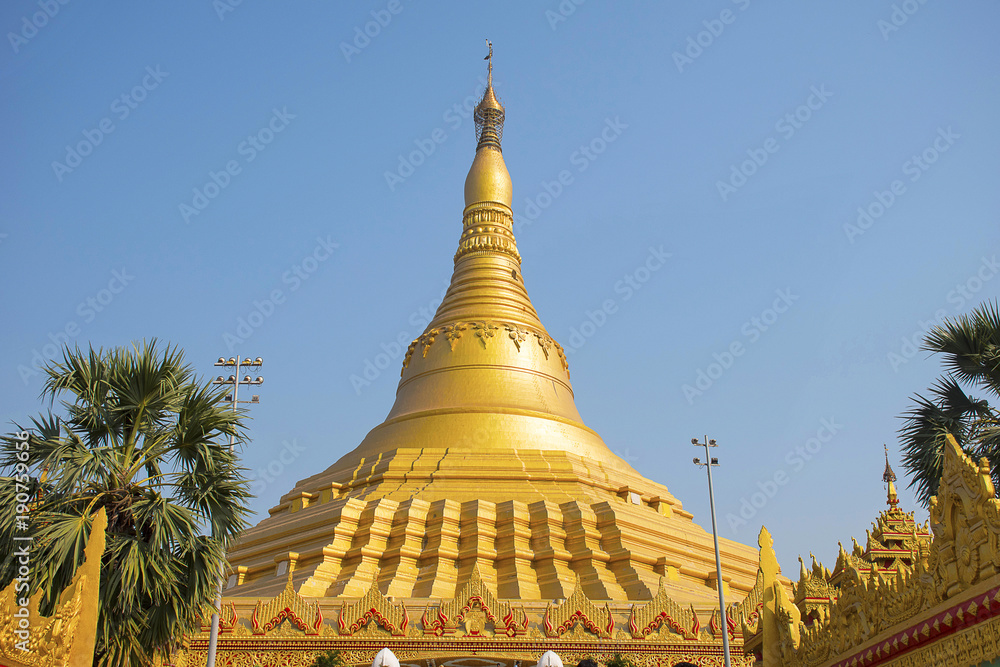 The Global Vipassana Pagoda. Meditation Hall near Gorai, North-west of Mumbai