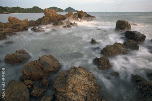 submerged rock