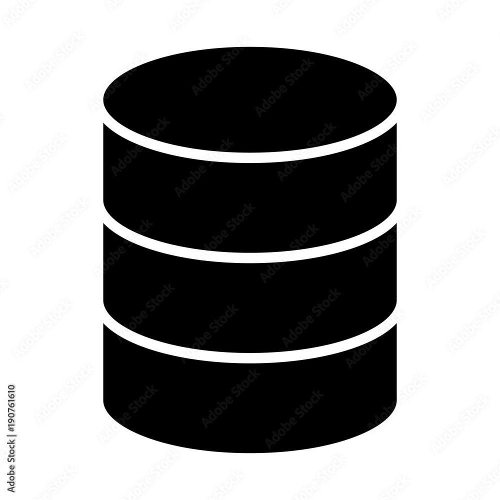 Database Icon. Vector Simple Minimal 96x96 Pictogram Database Icon. Vector Simple Minimal 96x96 Pictogram