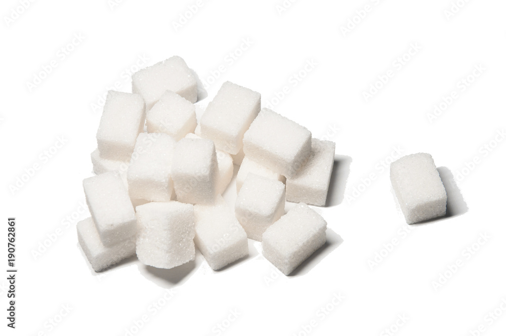 Sugar isolated on white background Sugar isolated on white background