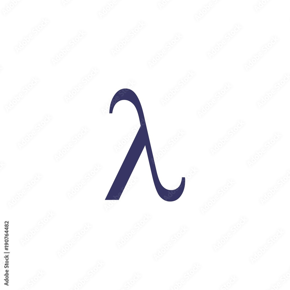 letter lambda greek symbol logo vector letter lambda greek symbol logo vector