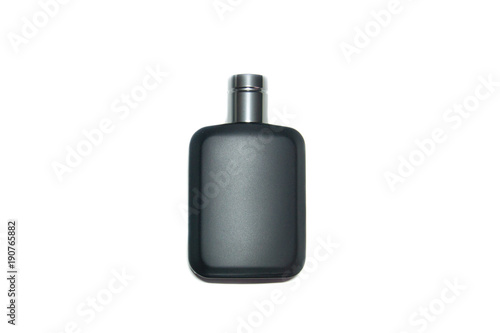 black bottle of Perfume
