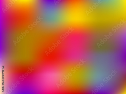 Gradient mesh abstract background. Blurred bright colors, colorful rainbow pattern. Vector illustration