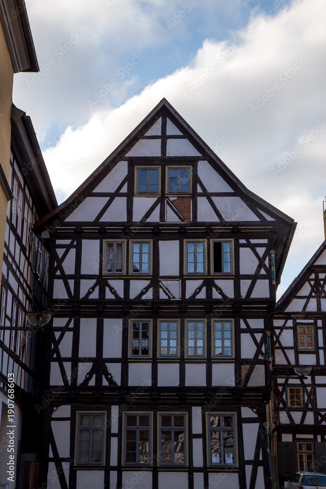 Very old timbered house old town Germany 