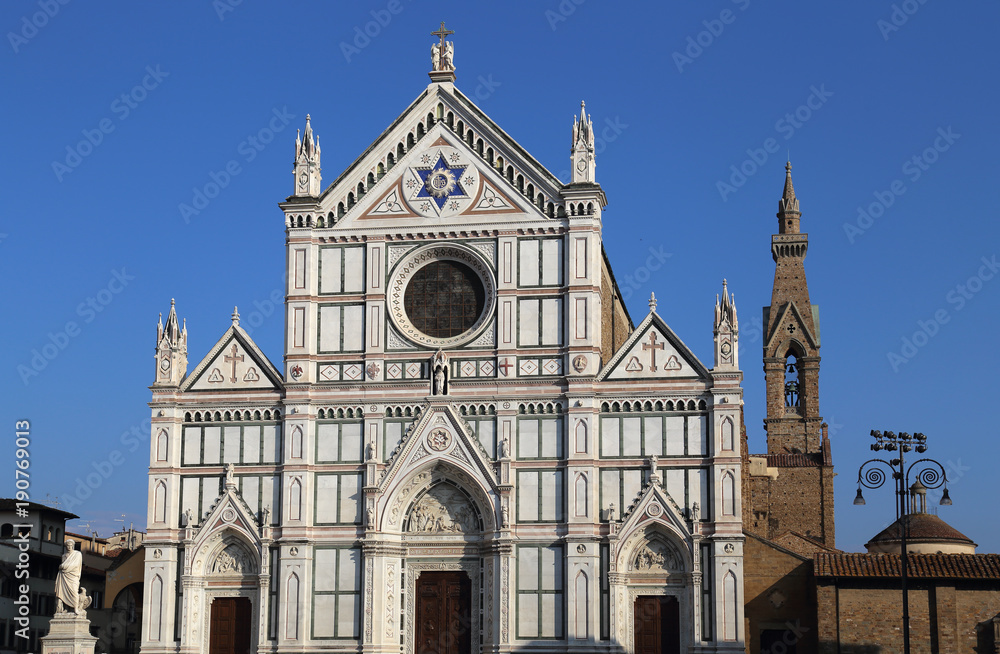 The Basilica di Santa Croce church in Florence, Italy