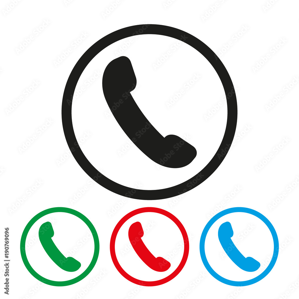 Fotografie Telephone receiver vector icon. phone icon.