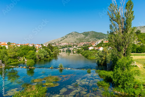 Magnificent view of Trebinje from the height of the ancient temple of Hercegovachka-Gracanica