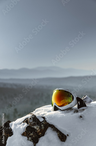 ski mask on the mountainside