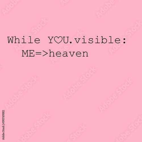 Valentine day card with programming code invitation stylized as Python language