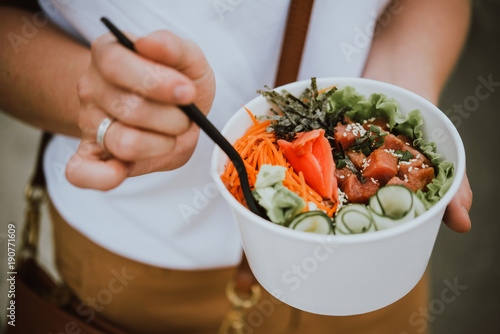 Poke bowl photo