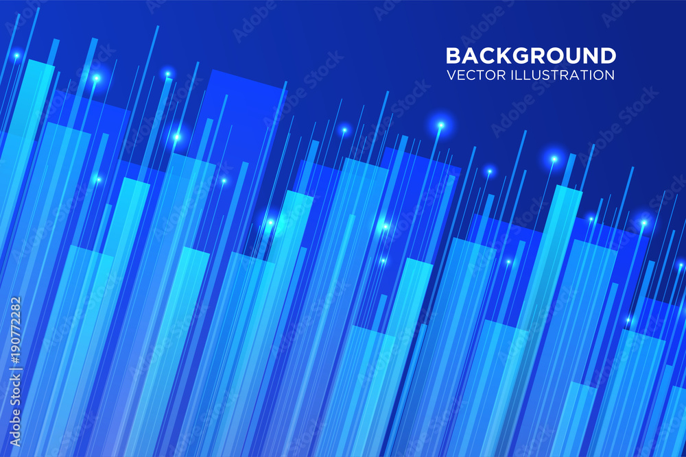 Obraz premium Lines composed of glowing backgrounds, abstract vector background