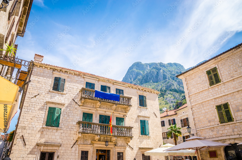 Beautiful narrow streets of old town Kotor, Montenegro. Beautiful narrow streets of old town Kotor, Montenegro.