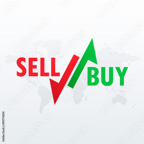 buy and sell arrows for stock market trading