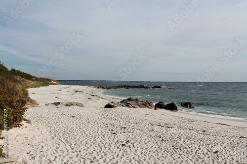 Beg Meil in the bay of Concarneau in french cornwall, Brittany, France 