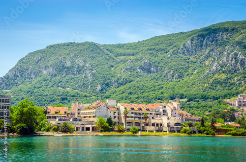 View on Kotor bay and mountains in old town Kotor, Montenegro. © Olena Zn