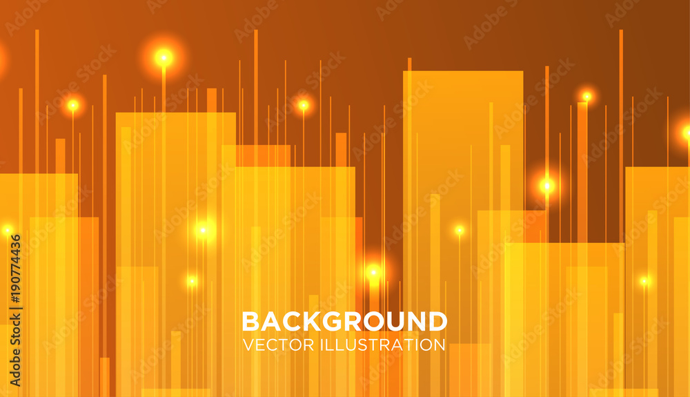 Fototapeta premium Minimal Vector covers design. Future Poster template. line geometric with light