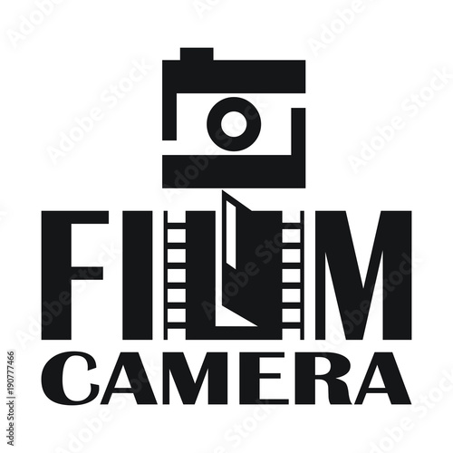 logo for a photographic studio, an analog photo, words remade in the picture. camera logo
