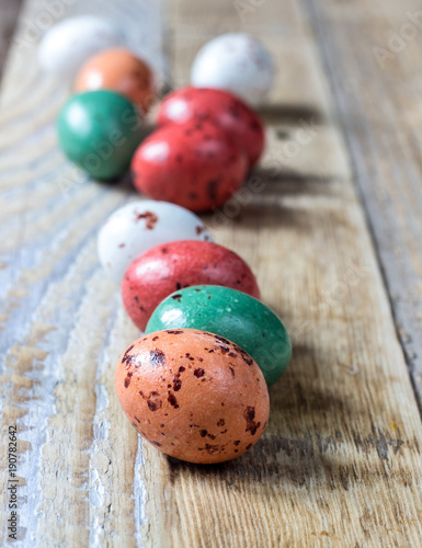 mini candy covered eggs in various colours