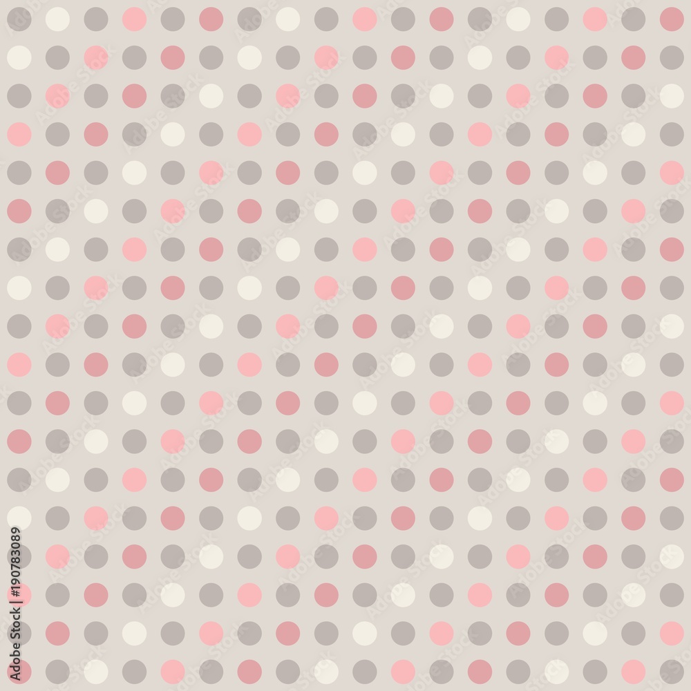 pastel colored seamless polka dot pattern