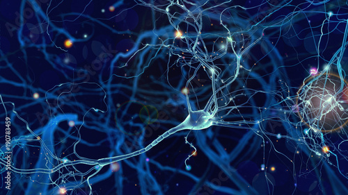 Neurons cells concept photo