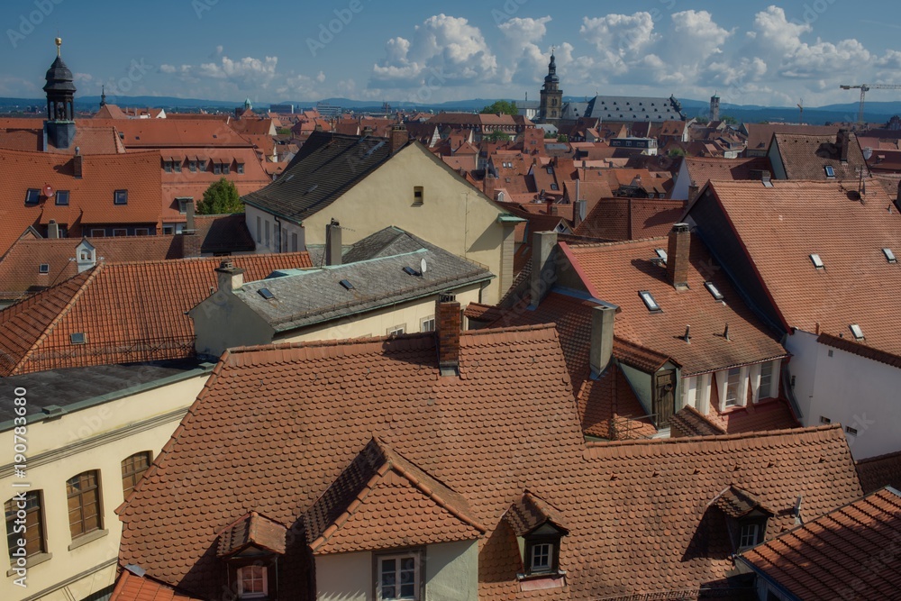 Blick über die Dächer von Bamberg Oberfranken