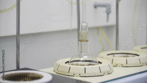 Testing center at oil depot, Biotechnology for biofuel photo