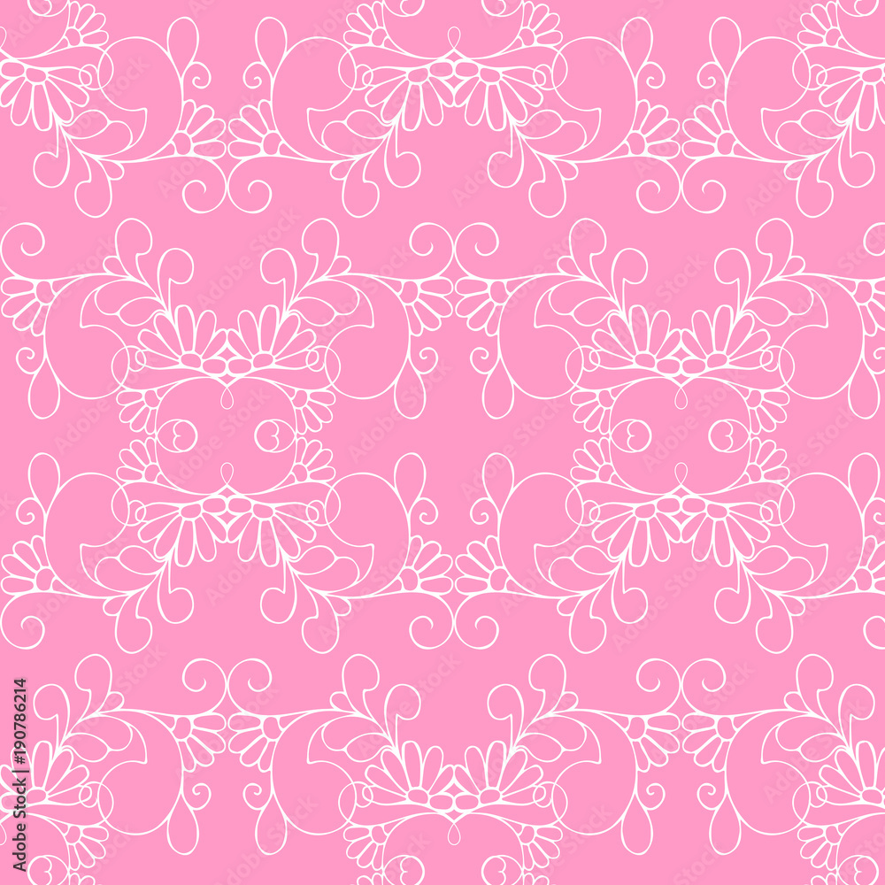 Seamless abstract floral pattern. Modern vector graphic.