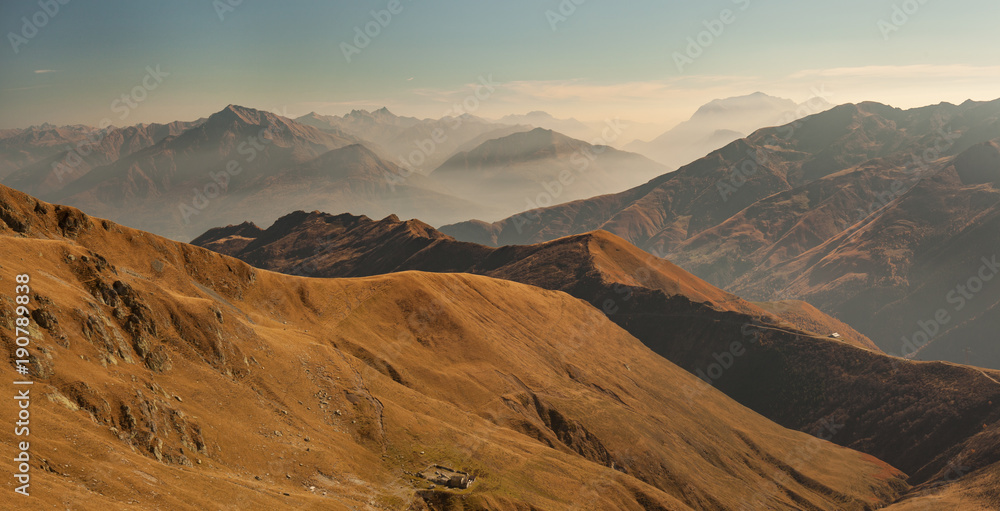 Naklejka premium Great view of the Alps