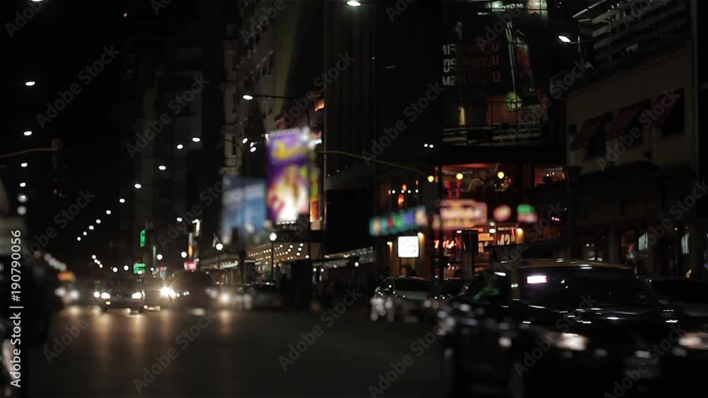 Corrientes Avenue, in Buenos Aires, Argentina. Corrientes Avenue, in Buenos Aires, Argentina.