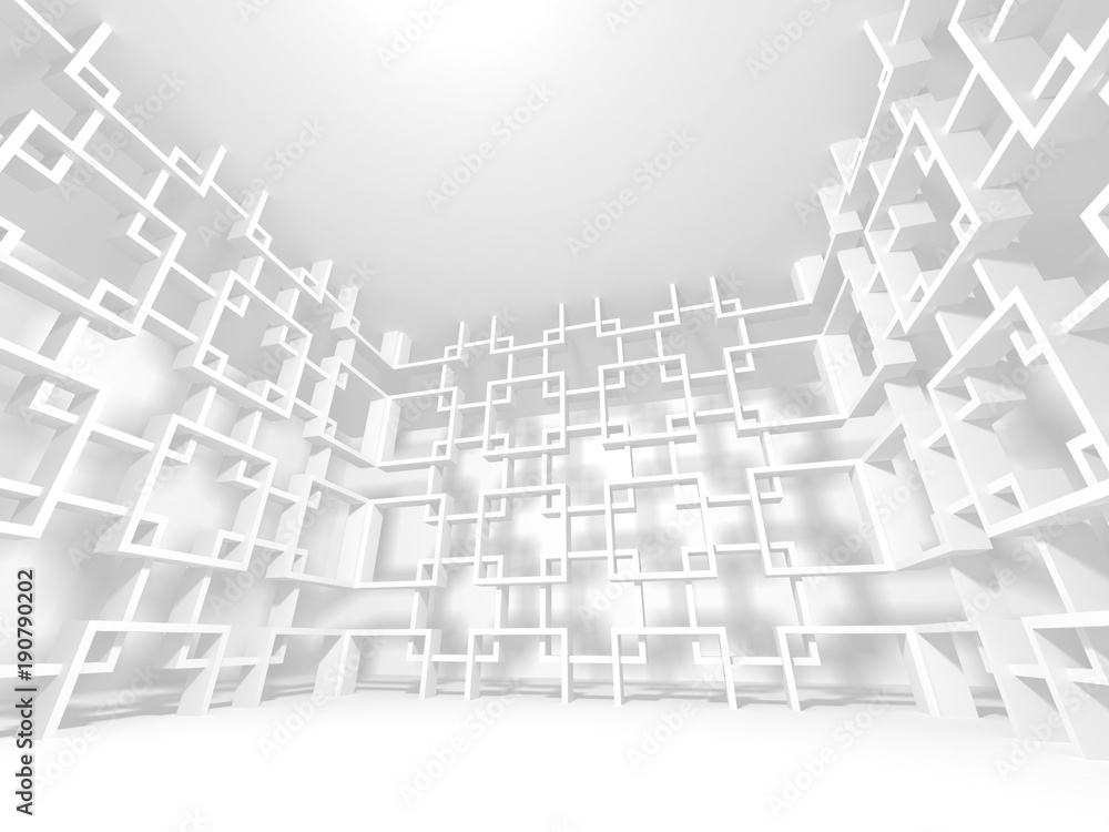 Abstract Modern White Architecture Background Abstract Modern White Architecture Background
