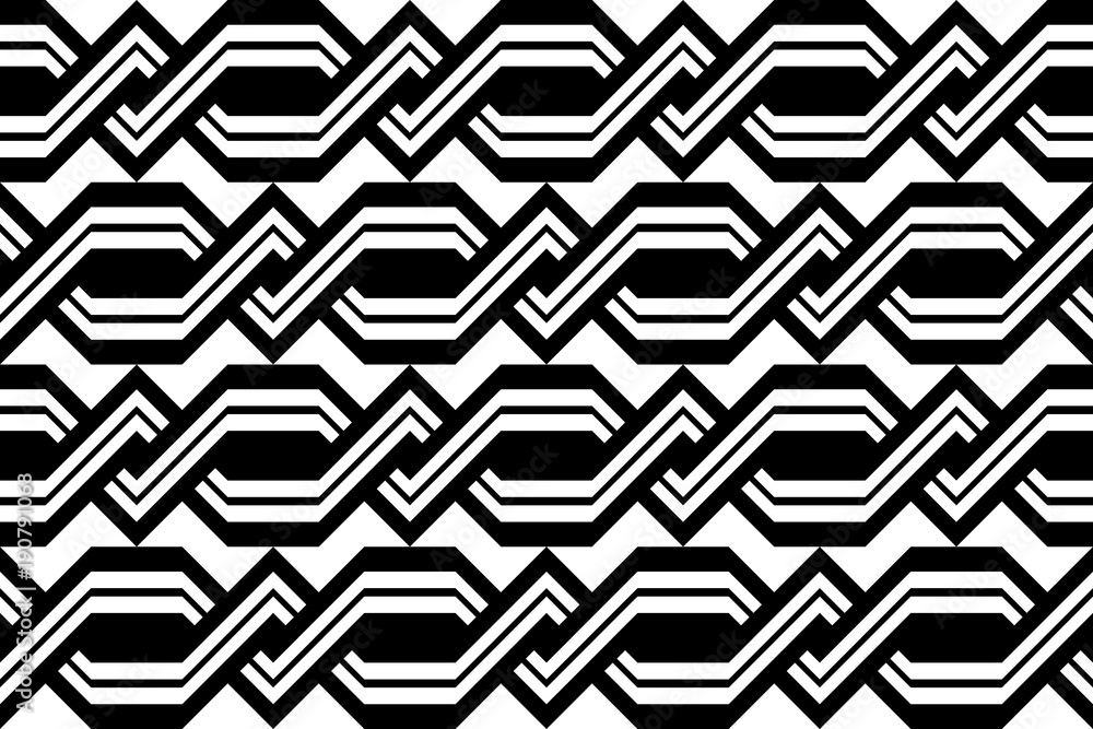 Design seamless monochrome zigzag pattern Design seamless monochrome zigzag pattern