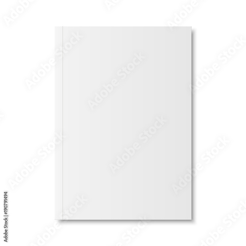 Vector mock up of book or magazine